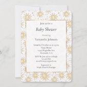 Invitation Étoiles de soleil et Baby shower solaire (Devant)