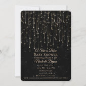 Invitation Étoiles de tir étincelantes Une étoile est née Bab (Devant)