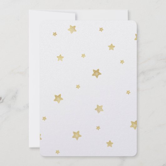 Invitation Étoiles d'or (Dos)