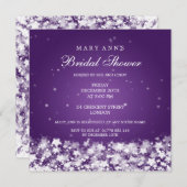 Invitation Étoiles élégantes d'éblouissement de Fête de la (Devant / Derrière)