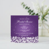 Invitation Étoiles élégantes d'éblouissement de Fête de la (Debout devant)