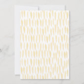 Invitation Etoiles éléphantes Lune Jaune Baby shower neutre (Dos)