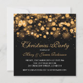 Invitation Étoiles et lumières de Noël (Devant)