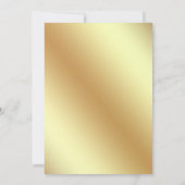 Invitation Etoiles Gold Foil Tour Eiffel Sweet sixteen noir (Dos)