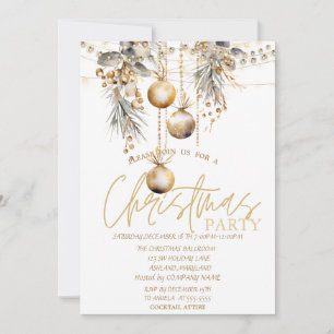 Invitation Étoiles,Guirlandes Lumineuses Boules Vintage Noël
