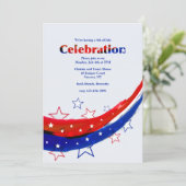 Invitation Etoiles modernes 4 juillet (Debout devant)