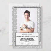 INVITATION ÉTOILES MODERNES DE GRAS MASCULINS | FÊTE DE DIPLÔ (Devant)