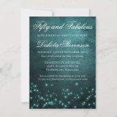 Invitation Étoiles Mystic Twilight | Turquoise profond Fabule (Devant)