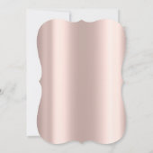 Invitation Étoiles or Rose tendance Marine Blue Sweet 16 (Dos)