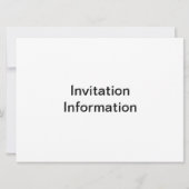 Invitation Étoiles orange (Dos)