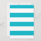 Invitation Étoiles, rayures et ambiance estivale Fête de barb (Dos)