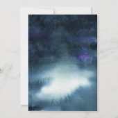 Invitation Étoiles romantiques Marine Bleu Fête des mariées a (Dos)