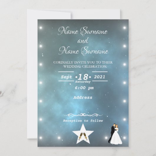 Invitation étoiles universelles (Devant)