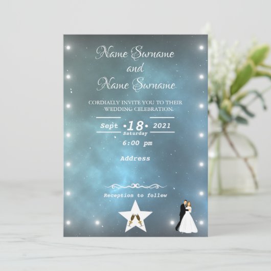 Invitation étoiles universelles (Debout devant)