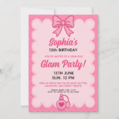 Invitation Étonnant Modèle d'anniversaire personnalisé en ver (Devant)