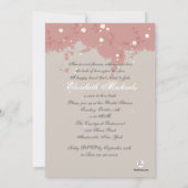 Invitation étonnante à la douche nuptiale (Dos)