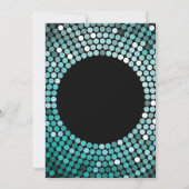 Invitation Étonnez le 16ème noir d'anniversaire et les (Dos)