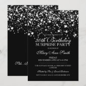 Invitation Étonnez le charme de minuit du 30ème argent de (Devant / Derrière)