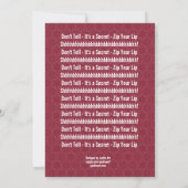 Invitation ÉTONNEZ le rouge blanc noir F324 du quarantième (Dos)