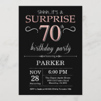 Étonnez le soixante-dixième or de rose noir et