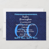 Invitation ÉTONNEZ le soixantième bleu royal V10A de fête (Dos)