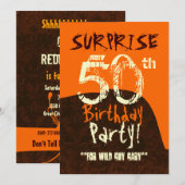 Invitation ÉTONNEZ l'orange ene ivoire Brown C732 du (Devant / Derrière)