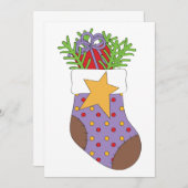 Invitation étouffée de Noël (Devant / Derrière)