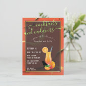 Invitation Étrange Halloween parodique Cocktails et Cadavres (Debout devant)