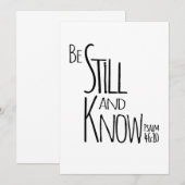 Invitation Être encore maintenant Vintatge Christian Inspirat (Devant / Derrière)