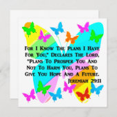 INVITATION ÊTRE INSPIRÉ JEREMIAH 29:11 (Devant / Derrière)