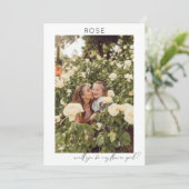 Invitation Être Ma Demoiselle D'Honneur Photo Proposition Cal (Debout devant)