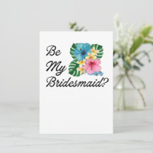 Être ma demoiselle d'honneur ? Proposition de mari