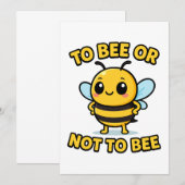 Invitation Être ou ne pas être abeille (Devant / Derrière)