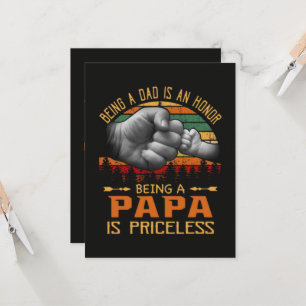 Invitation Être papa est un honneur Être un papa est inestima