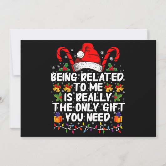 Invitation Être Parent De Moi Est Vraiment Le Seul Cadeau  (Devant)