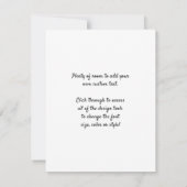 Invitation Étude de cathédrale architecturale de Léonard de V (Dos)