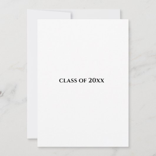 Invitation Étudiants floraux Typographie de l'infirmière (Dos)