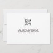 Invitation Eucalyptus 3 Photo Code QR Mariage (Dos)