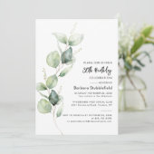 Invitation Eucalyptus 80e fête d'anniversaire Botanique (Debout devant)