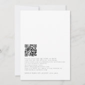Invitation Eucalyptus a décidé sur Forever QR Code Mariage (Dos)