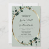 Invitation Eucalyptus All in One Website RSVP Mariage (Devant)