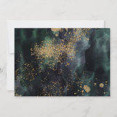 Invitation Eucalyptus Ampersand Gold Green Mariage (Dos)