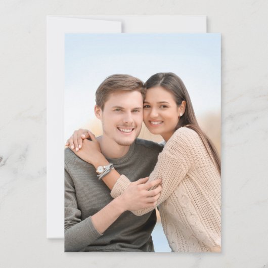 Invitation Eucalyptus Ampersand moderne simple Mariage photo (Dos)