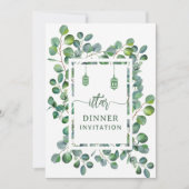 Invitation Eucalyptus aquarelle botanique ramadan iftar  (Devant)