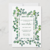 Invitation Eucalyptus aquarelle botanique ramadan iftar  (Dos)