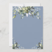 Invitation Eucalyptus aquarelle Brunch et Bubbly (Dos)