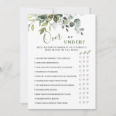 Invitation Eucalyptus Au-Dessus Ou En-Dessous De La Fête des  (Devant)