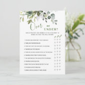 Invitation Eucalyptus Au-Dessus Ou En-Dessous De La Fête des  (Debout devant)