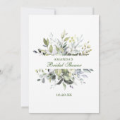 Invitation Eucalyptus Au-Dessus Ou En-Dessous De La Fête des  (Dos)