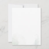 Invitation Eucalyptus Baby shower botanique de verdure (Dos)